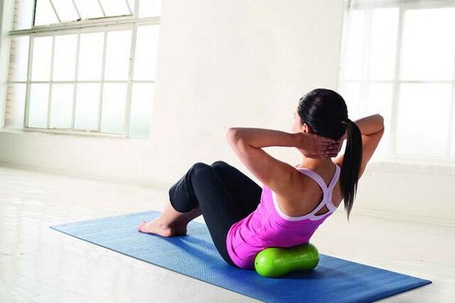 Charging and medical exercises for cervical osteochondrosis