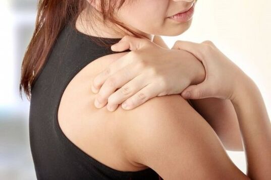 Back pain with cervical osteochondrose