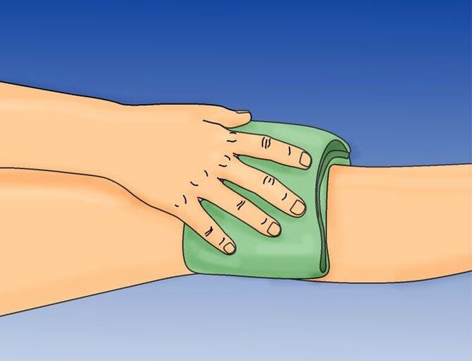bandage on the knee for arthrosis